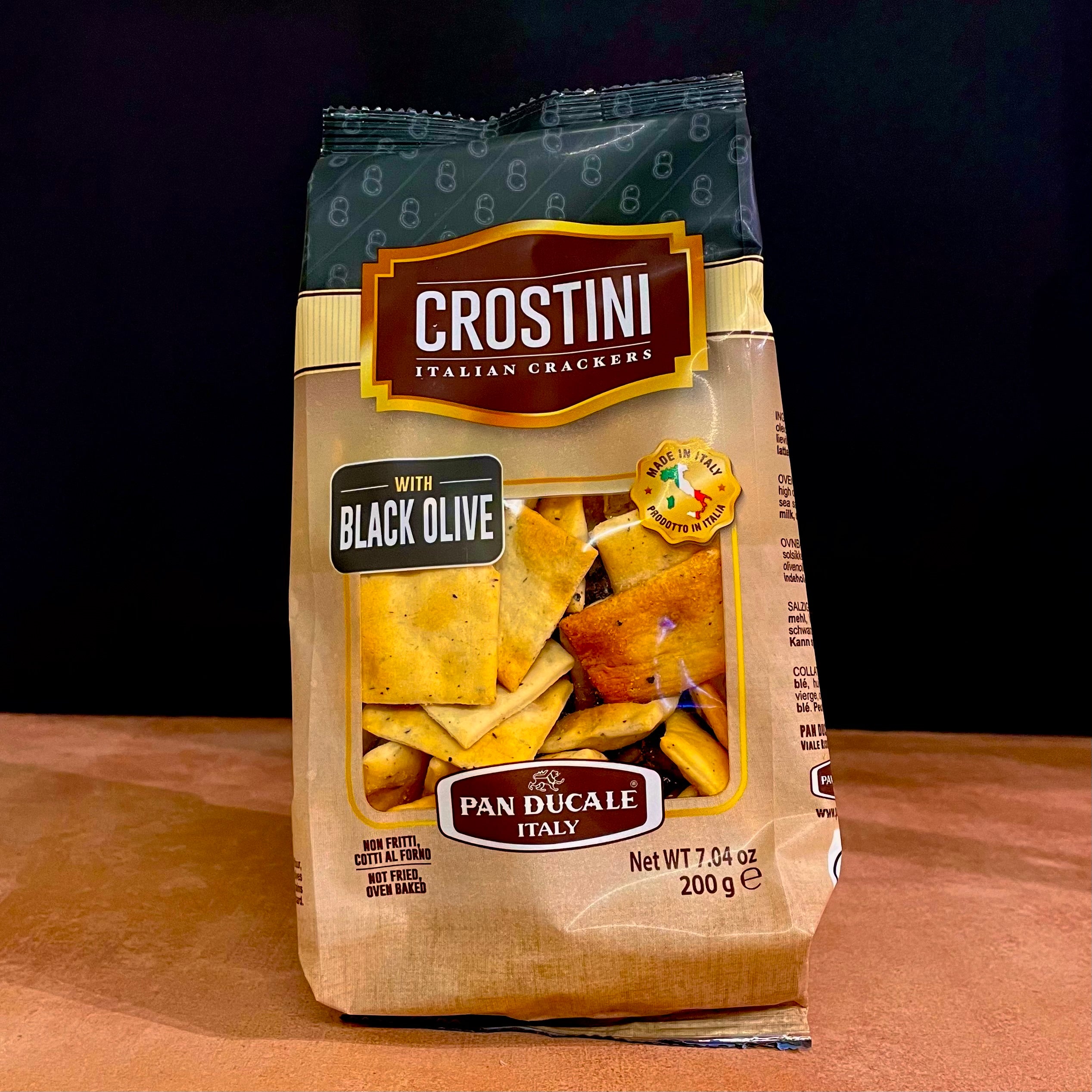 Pan Ducale black olive crostini, 200g